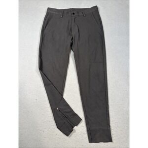 Under 5'10 U-510 GOLF Pants Men's  30x26 GRAY  Stretch Chino Casual ZIP ANKLE